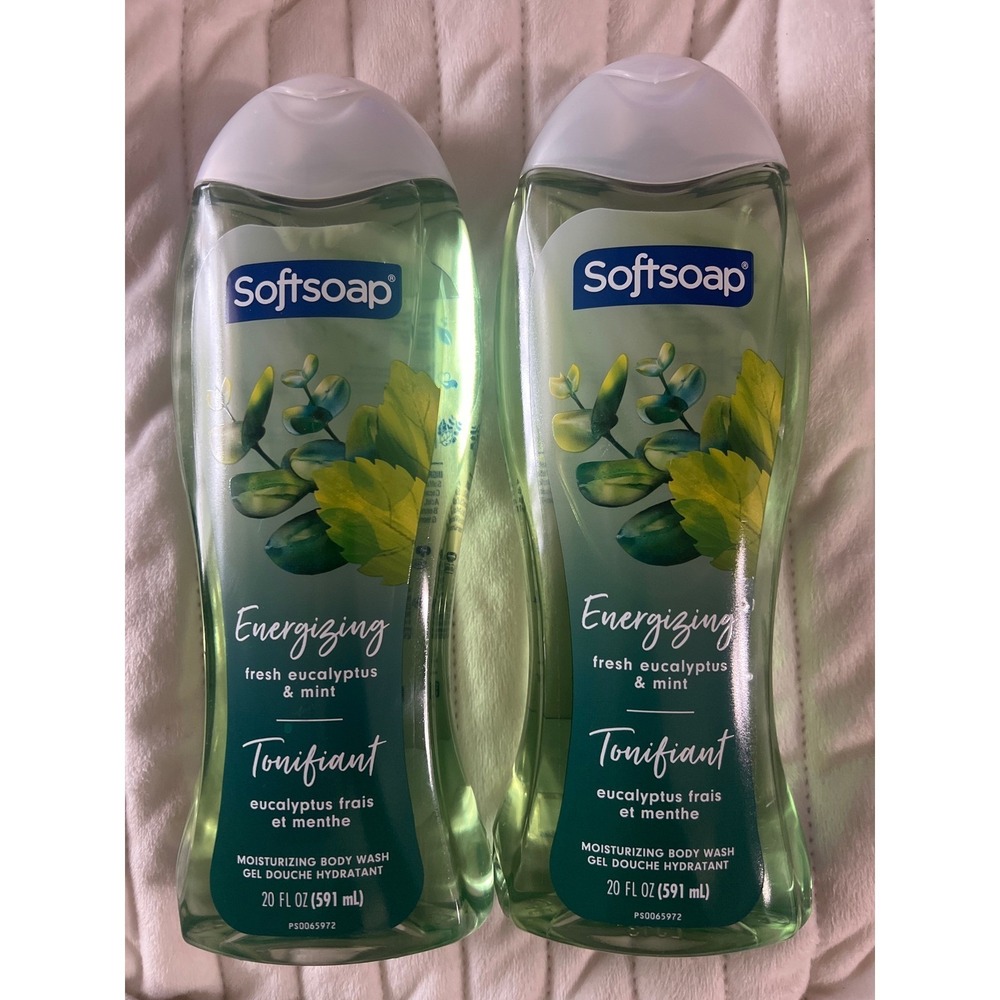 Softsoap Energizing‎ Body Wash Fresh Eucalyptus & Mint 20 fl oz 2 Pack Set